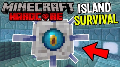 Elder Guardians Battle And Conduit Power Minecraft Island Survival Part 17 Minecraft Hardcore Survival Exclusive Kids Shows Batterypop
